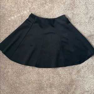 Black mini skirt